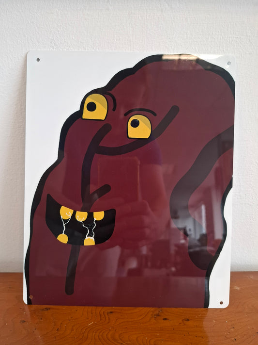 Poo Man Wall Sign