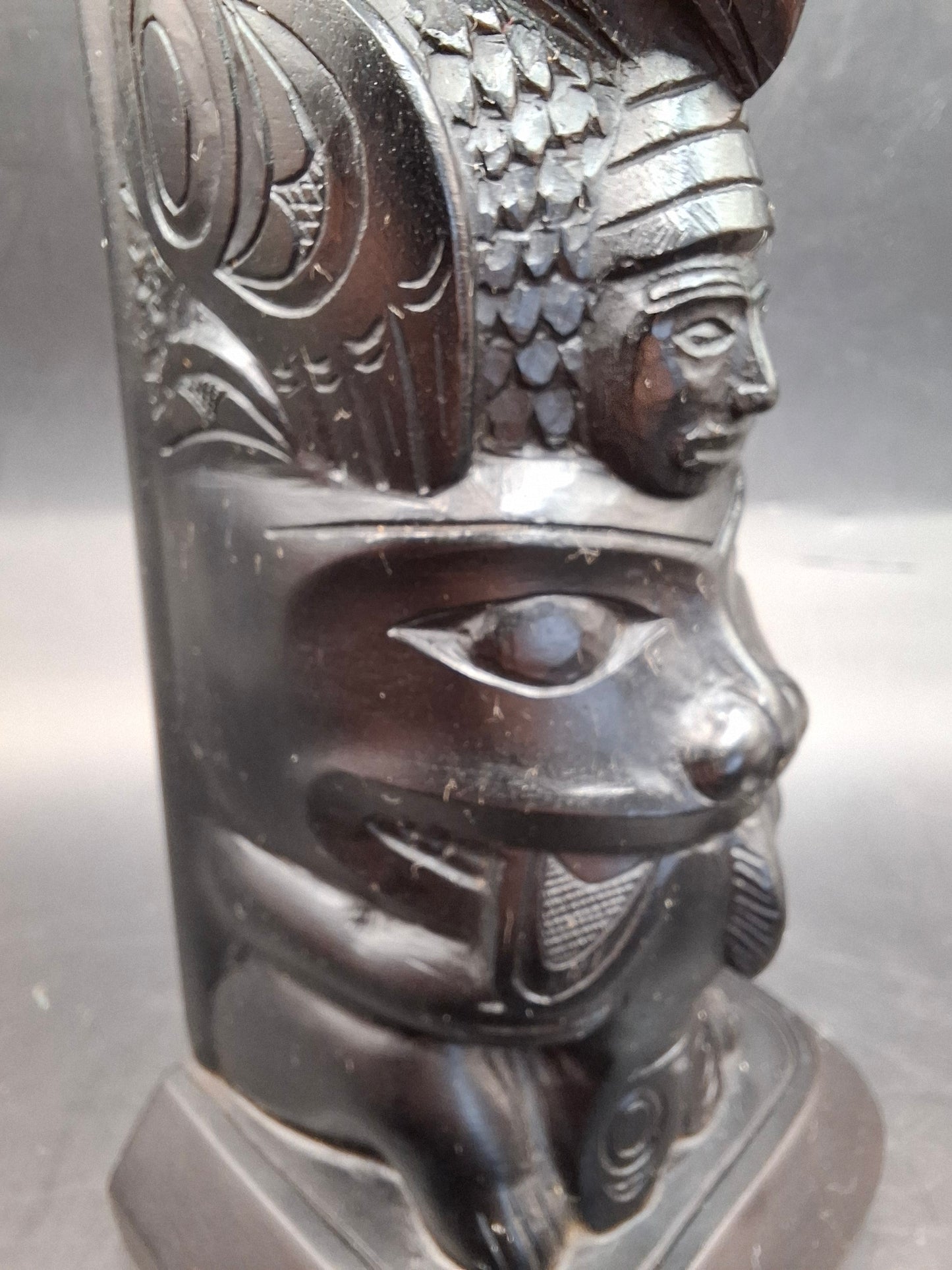 Canadian Frog Topped Totem