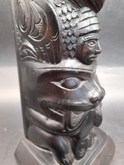 Canadian Frog Topped Totem