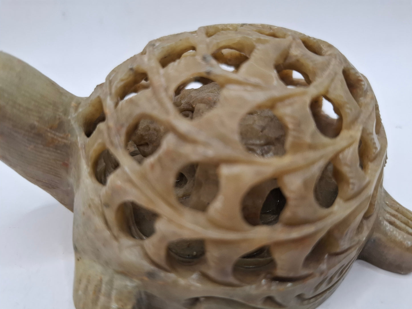 Pregnant Turtle Carving
