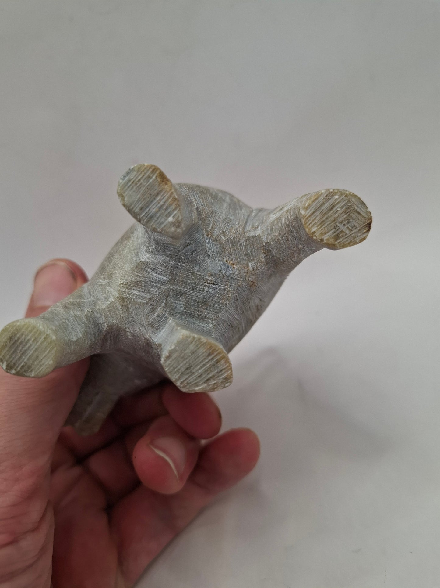 Pregnant Elephant Carving