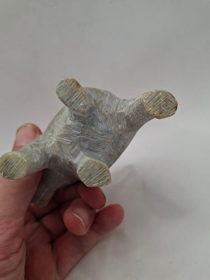 Pregnant Elephant Carving