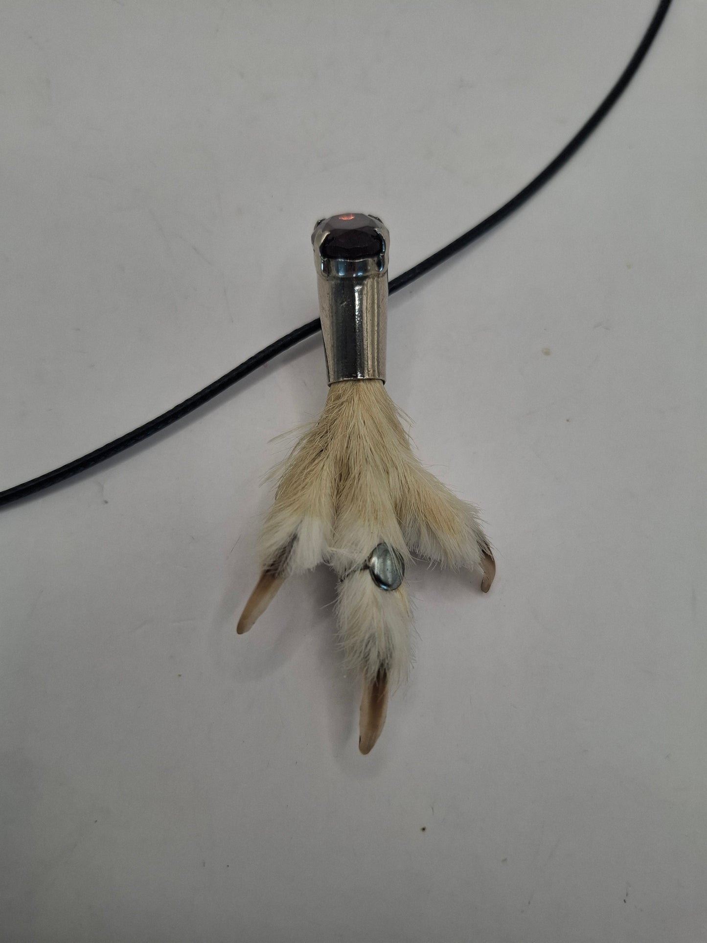 Antique feet necklace