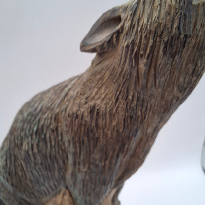 Wolf Horn Carving