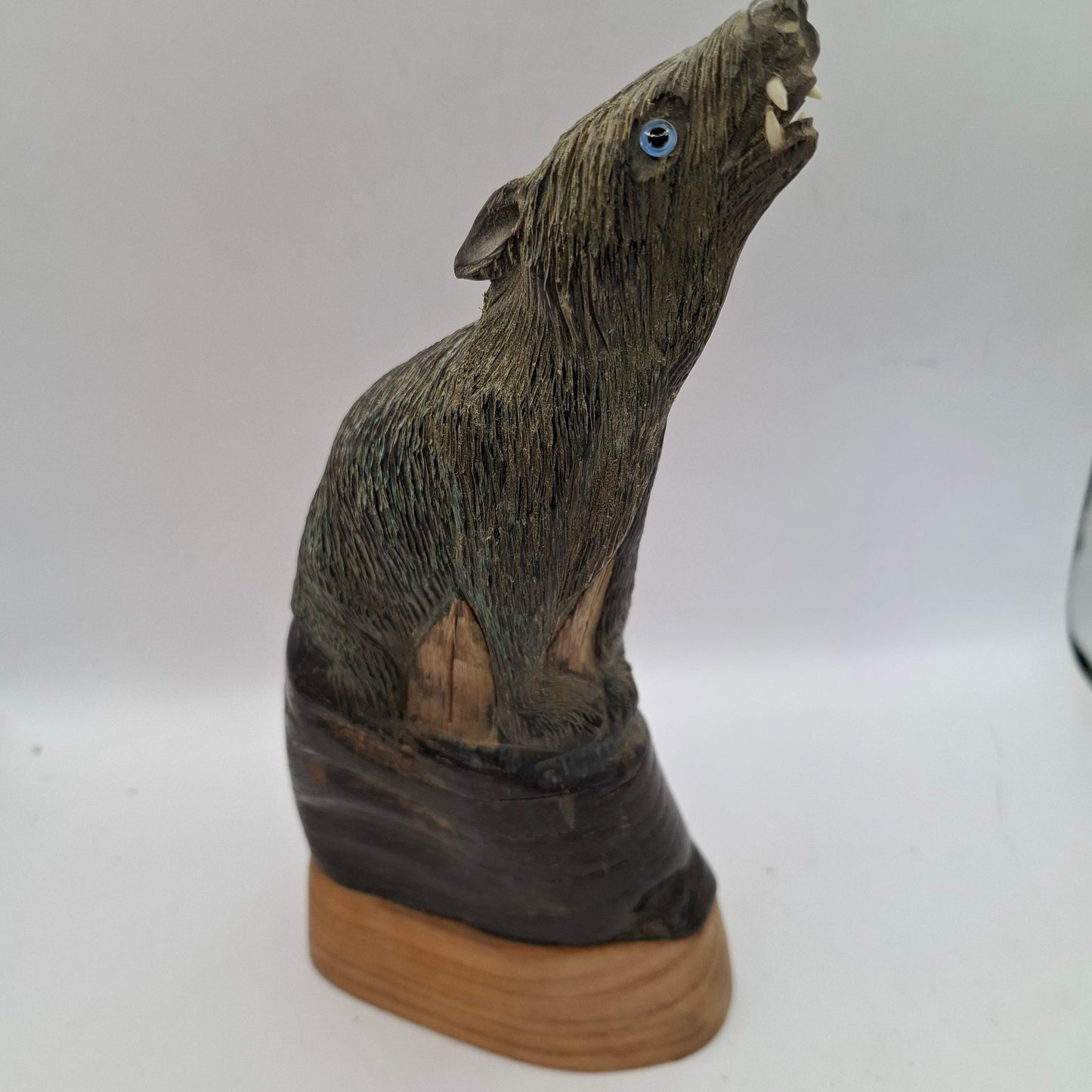 Wolf Horn Carving