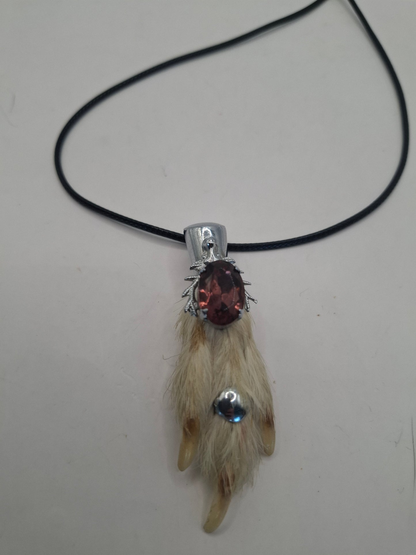 Antique feet necklace