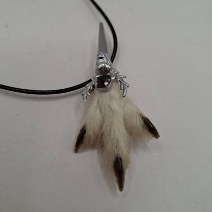 Antique feet necklace