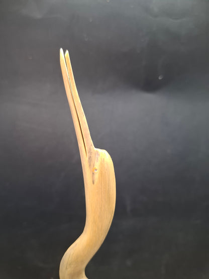 Bigger Mounted Bird Horn Carving (UK Only)