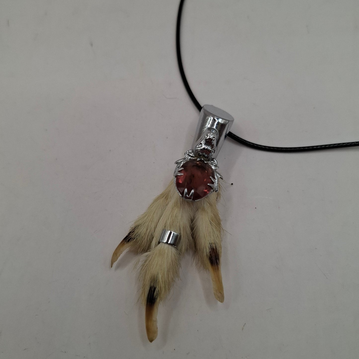 Antique feet necklace