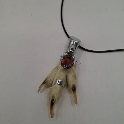 Antique feet necklace