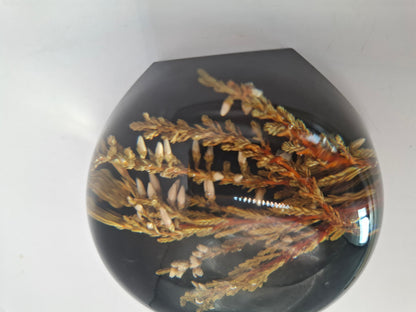 Vintage Dark Resin Plant