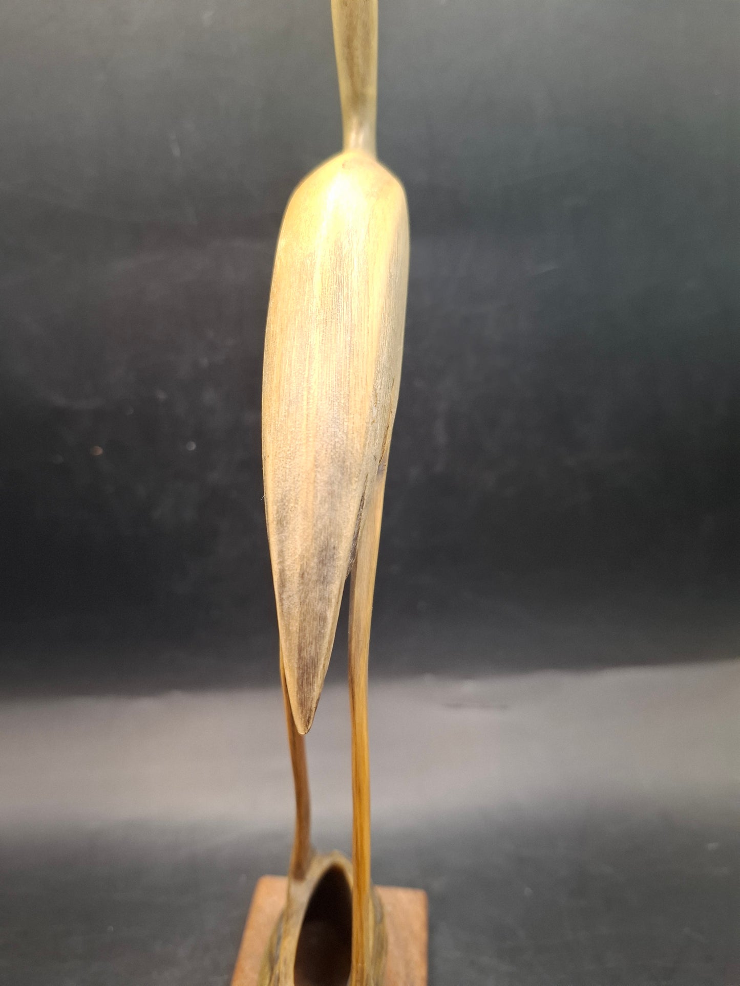 Bigger Mounted Bird Horn Carving (UK Only)