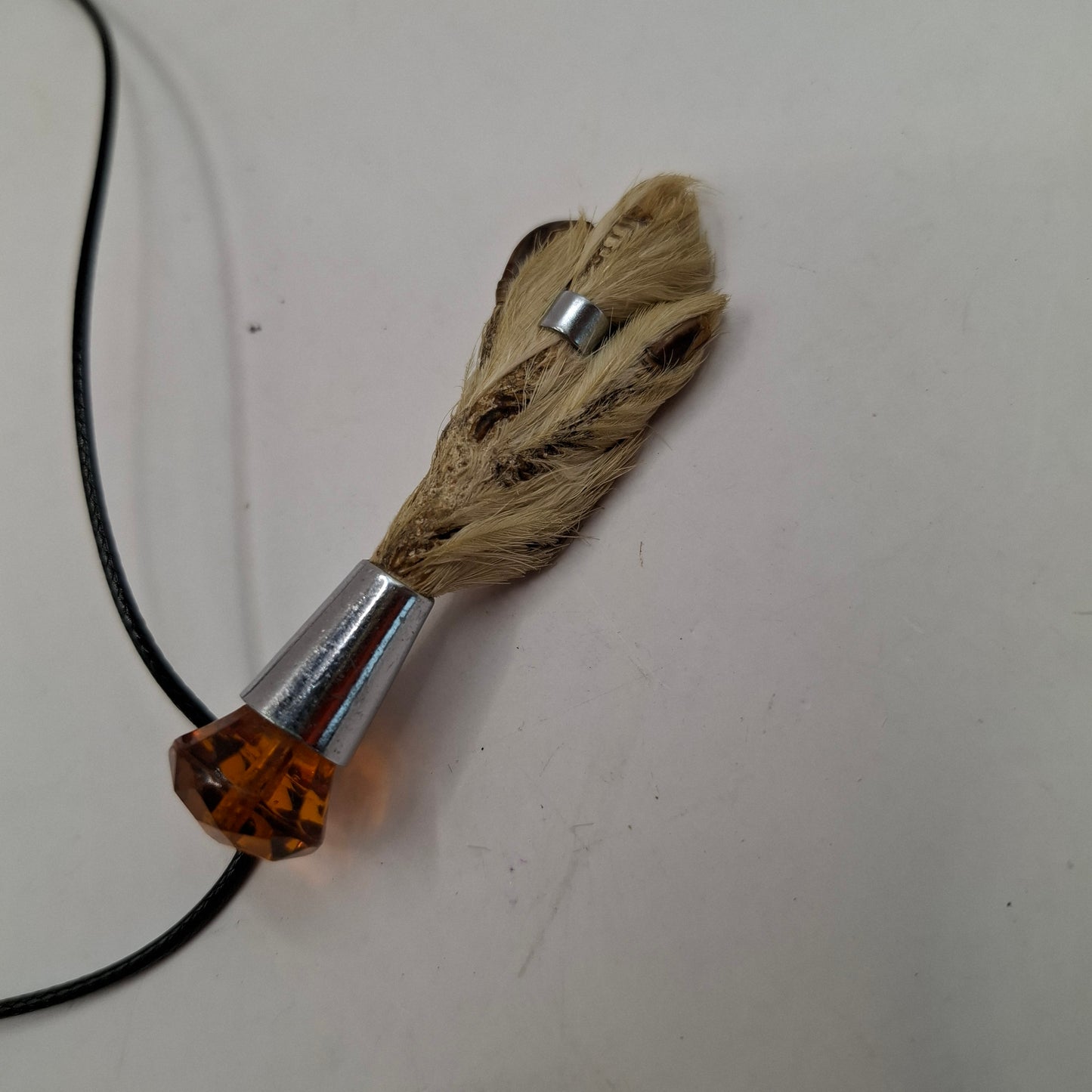 Antique feet necklace