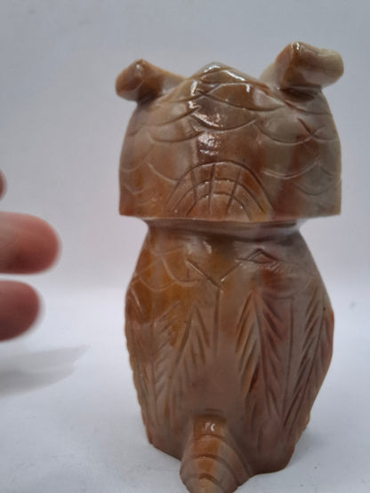 Soapstone Owl Carving
