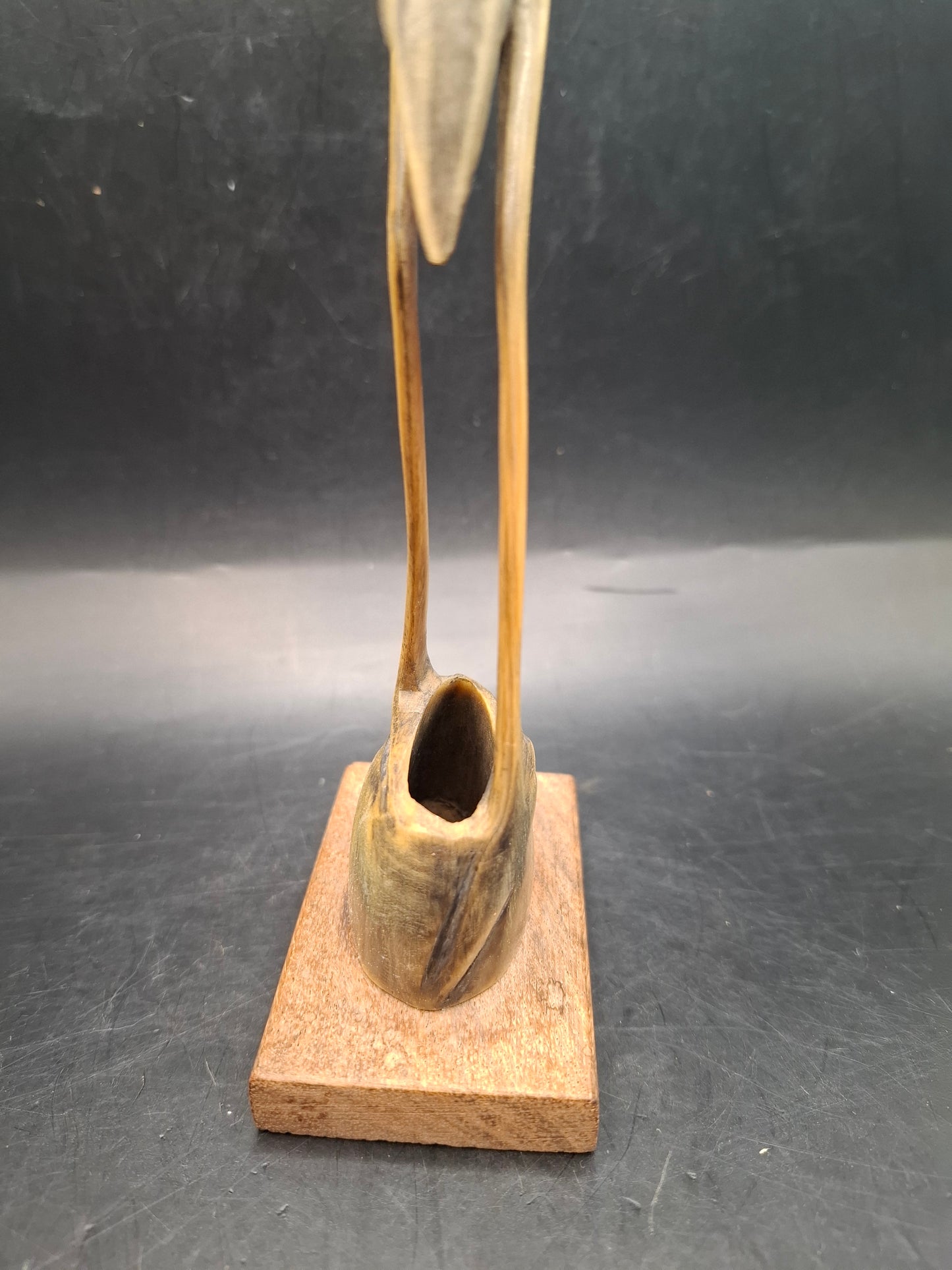 Bigger Mounted Bird Horn Carving (UK Only)