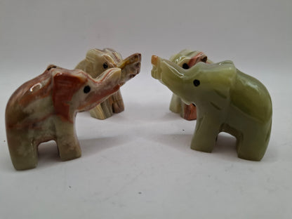 Onyx Elephant Carving
