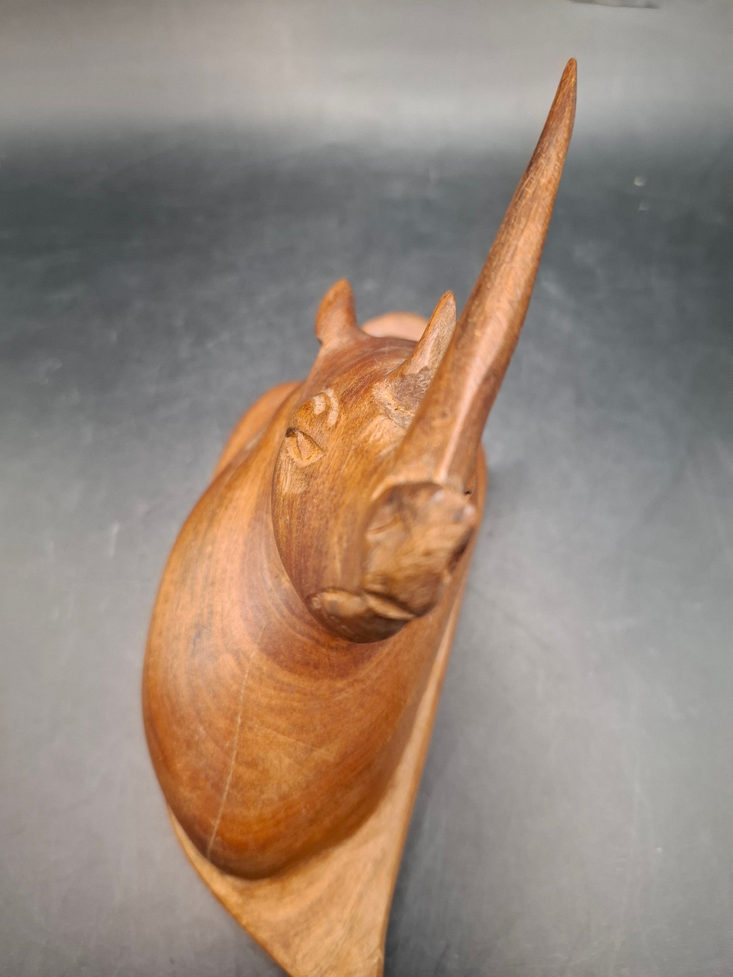 Rhino Wall Hanging Wood Carving