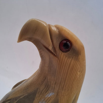 Horn Carving Of An Eagle