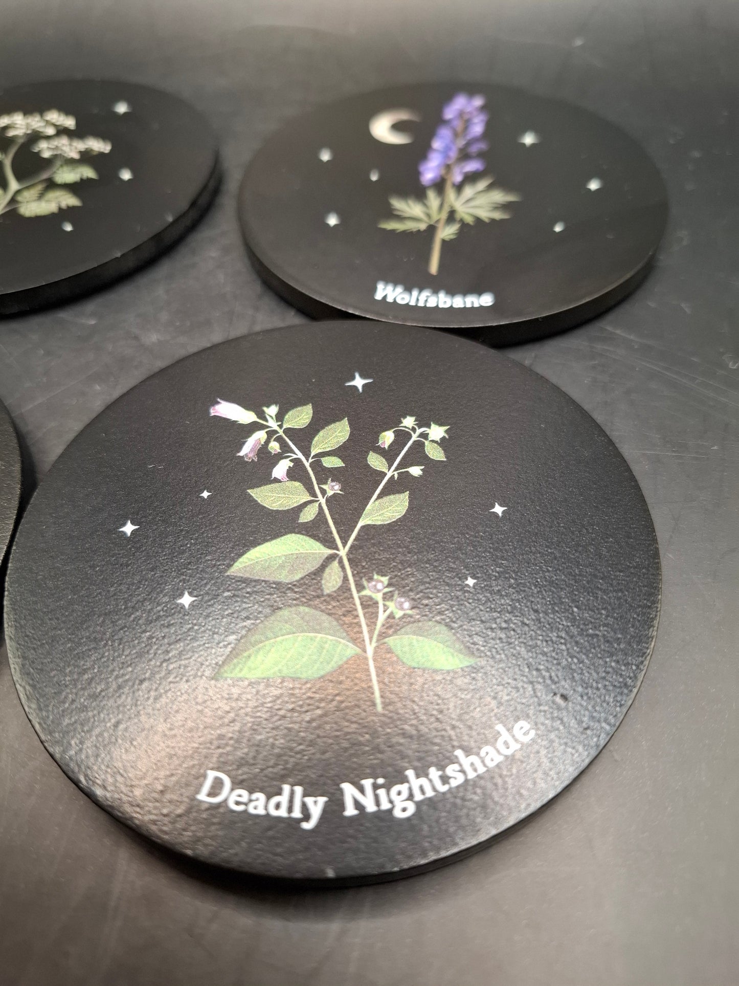 Poisonous Plant Coaster Set
