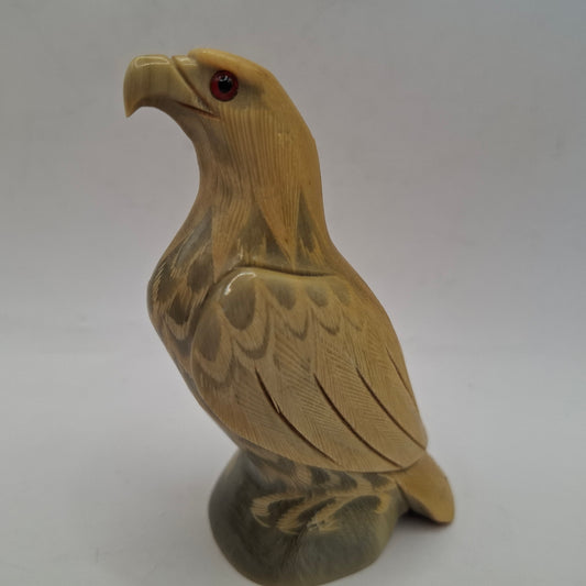 Horn Carving Of An Eagle