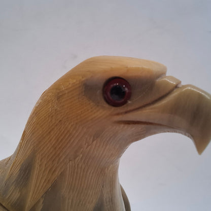 Horn Carving Of An Eagle