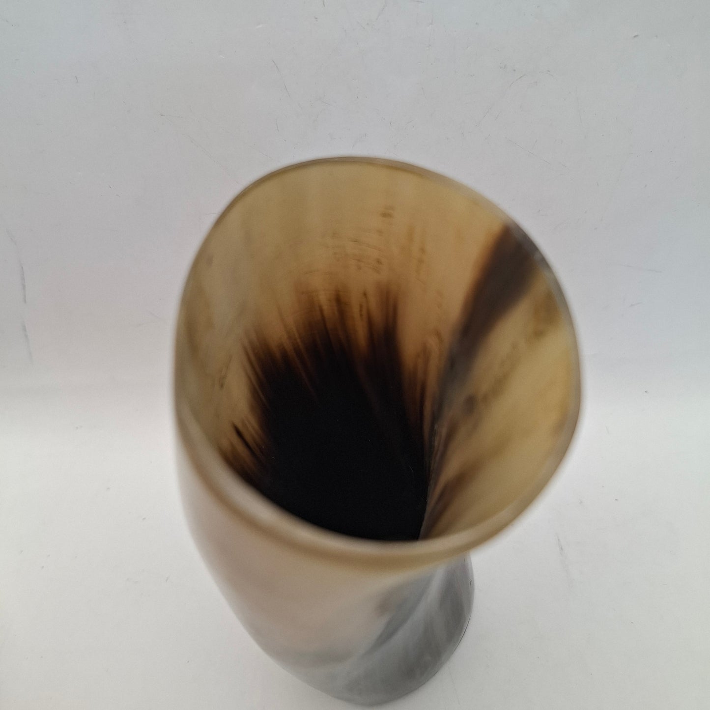 Horn Carved Into A Pot
