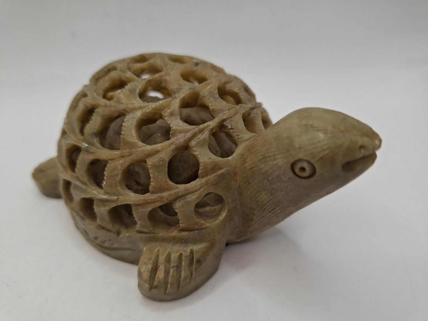 Pregnant Turtle Carving