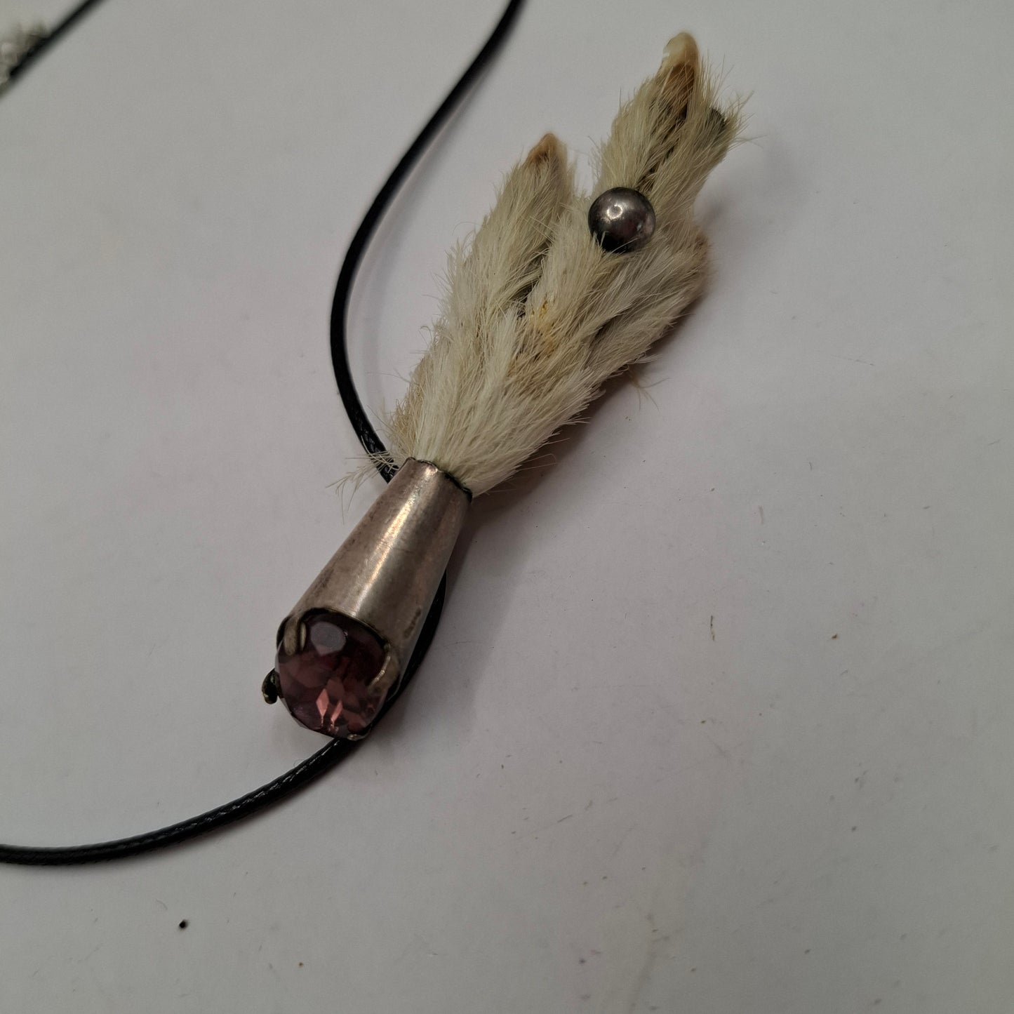 Antique feet necklace