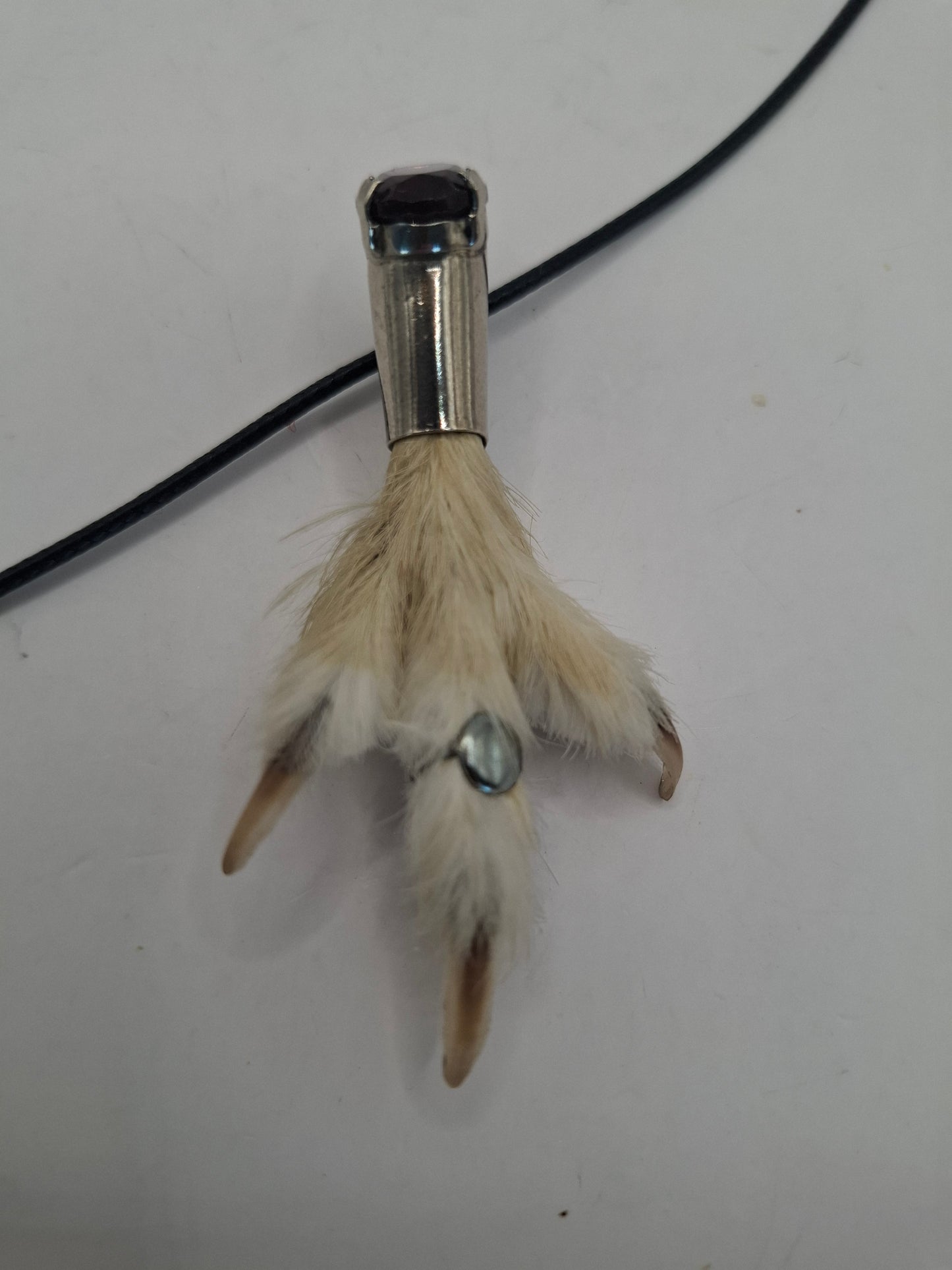 Antique feet necklace