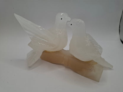 Double Bird Rock Carving