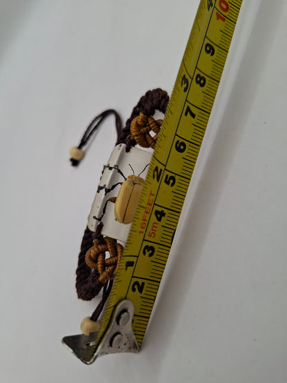 Black Legged Leaf Beetle Bracelet