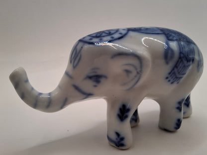Blue & White Animals