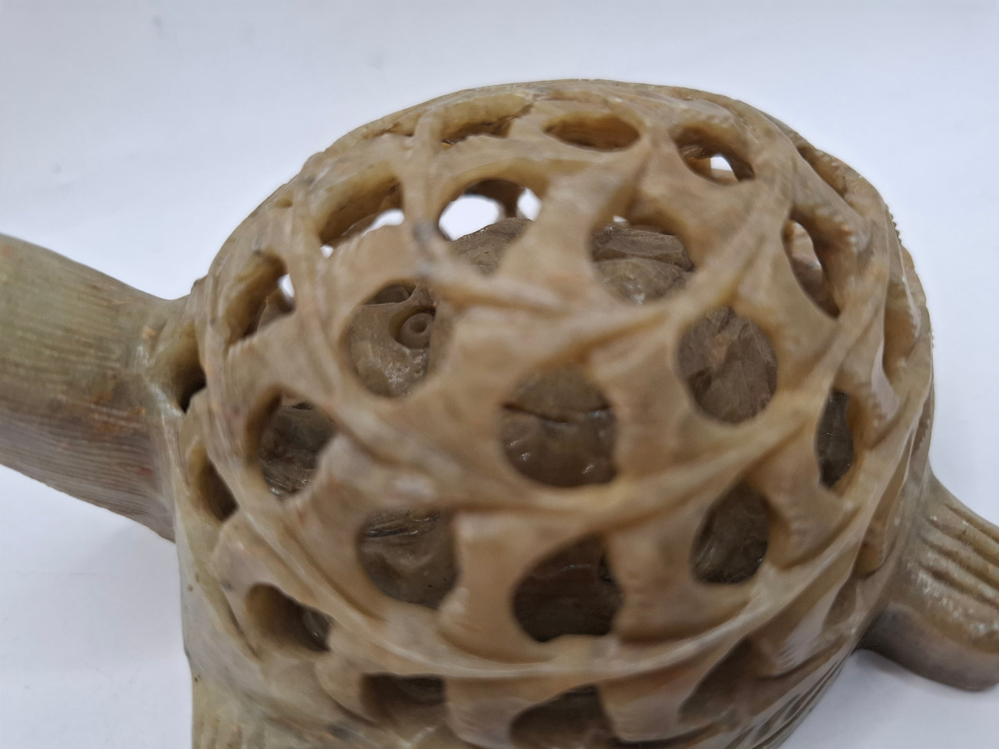 Pregnant Turtle Carving