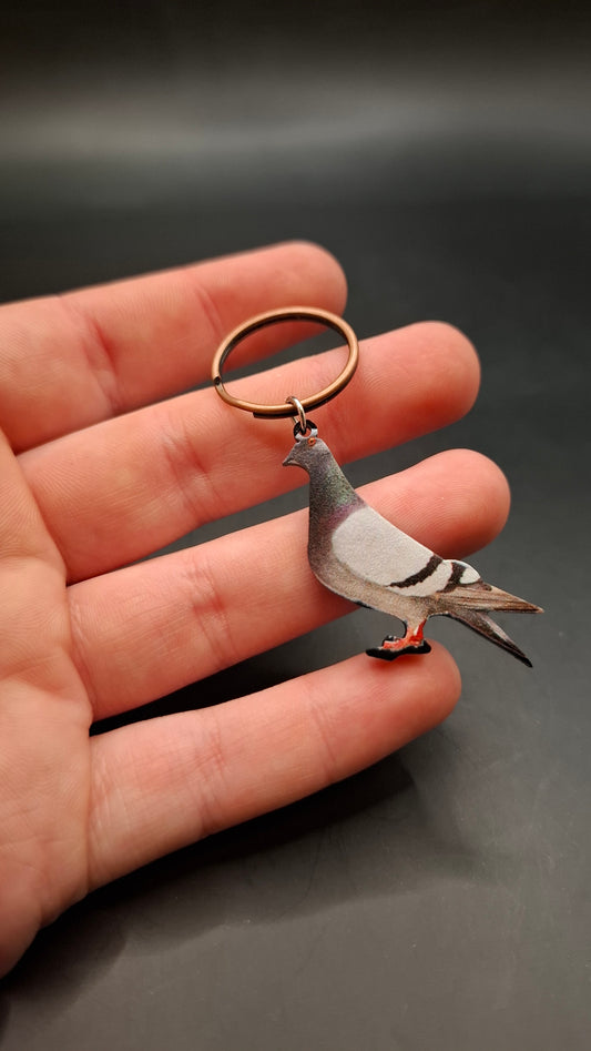 Pigeon Keyring