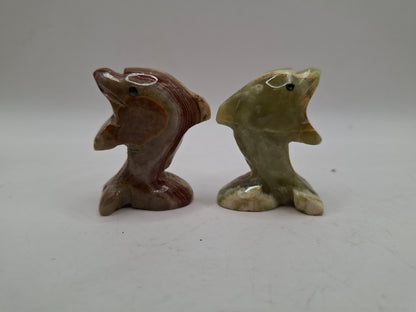 Onyx Dolphin Carving