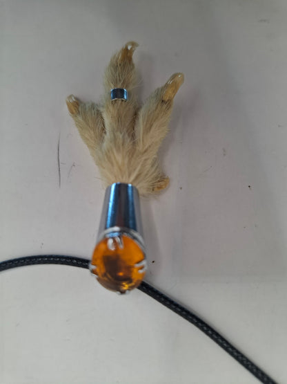 Antique feet necklace