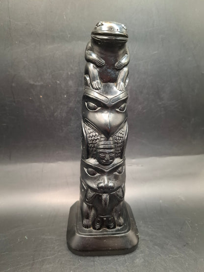 Canadian Frog Topped Totem
