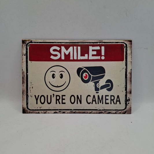 Smile You're On Camera Sign