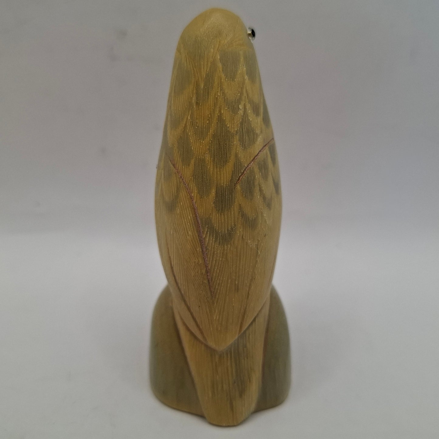 Horn Carving Of A Songbird