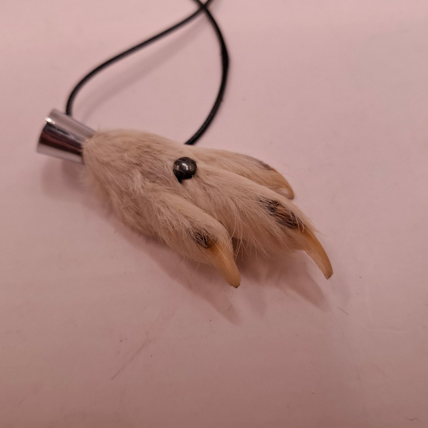 Antique feet necklace