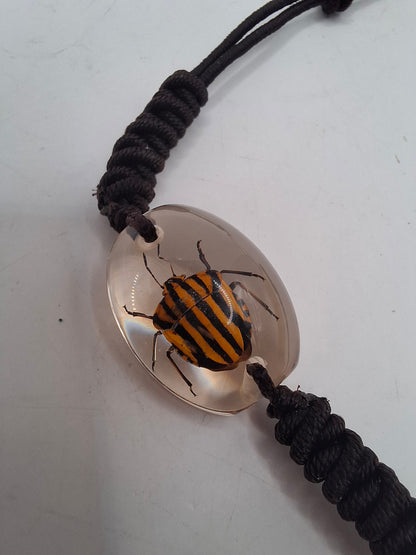 Red Lined Stink Bug Bracelet