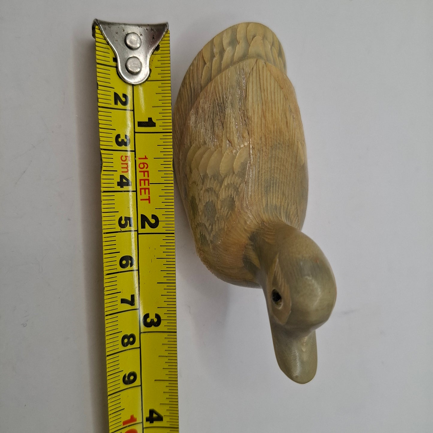 Horn Carving Of A Duck