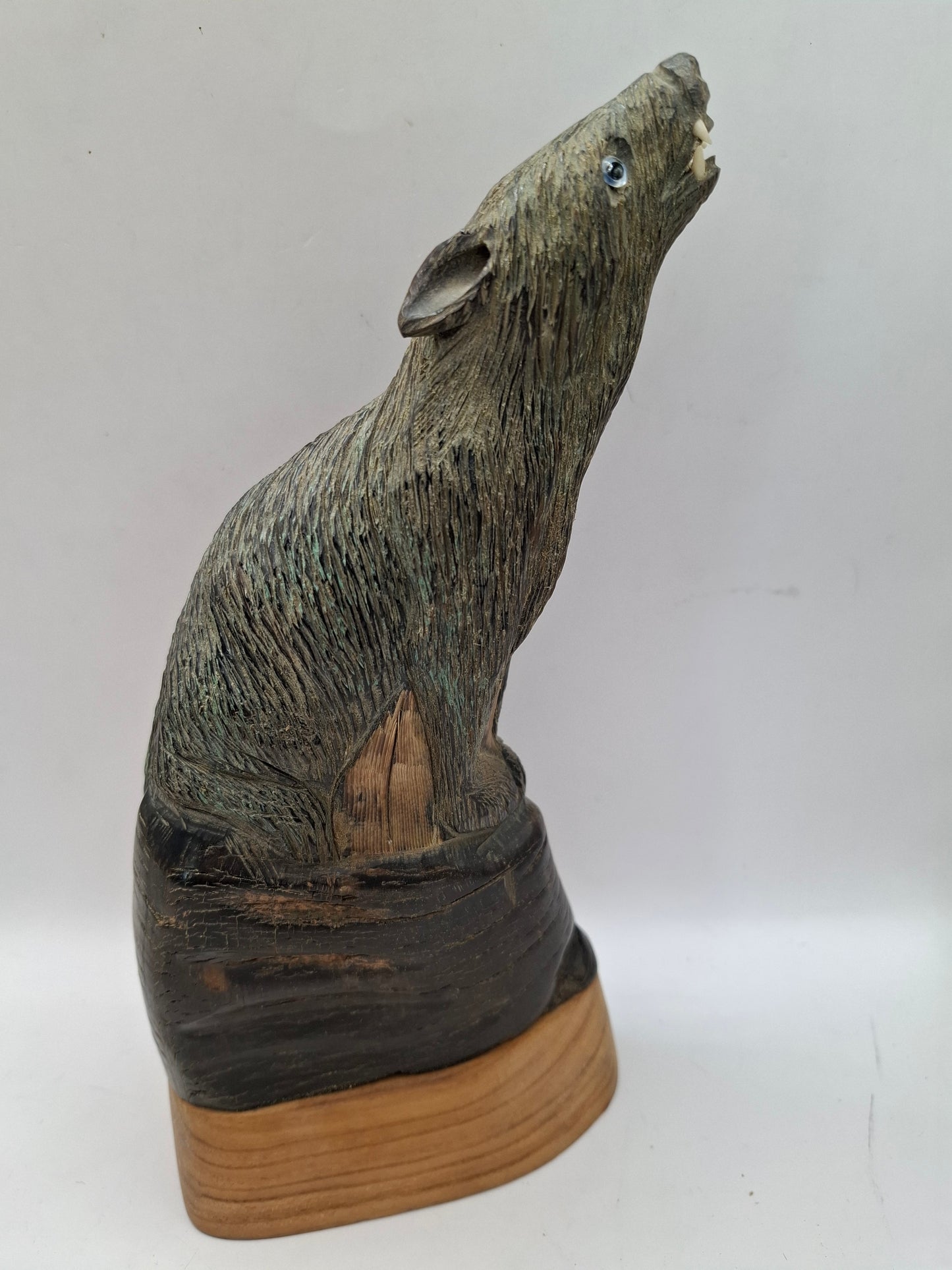 Wolf Horn Carving
