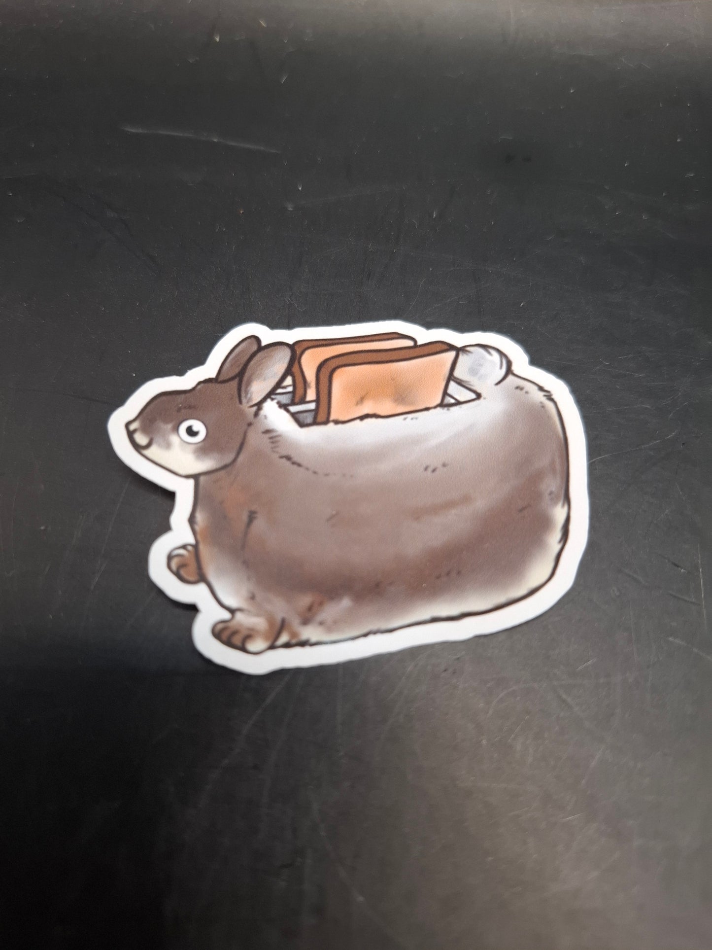 Rabbit Toaster Sticker