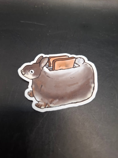 Rabbit Toaster Sticker