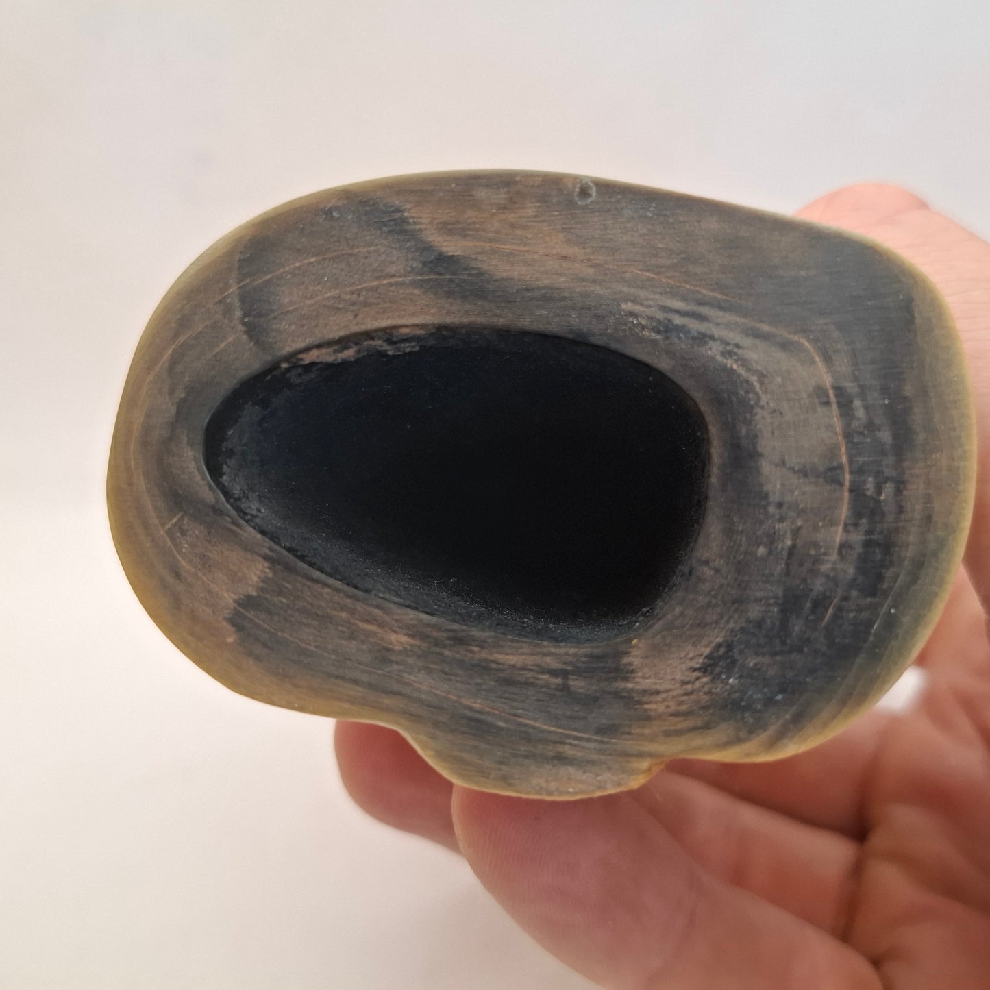 Horn Carving Of An Owl