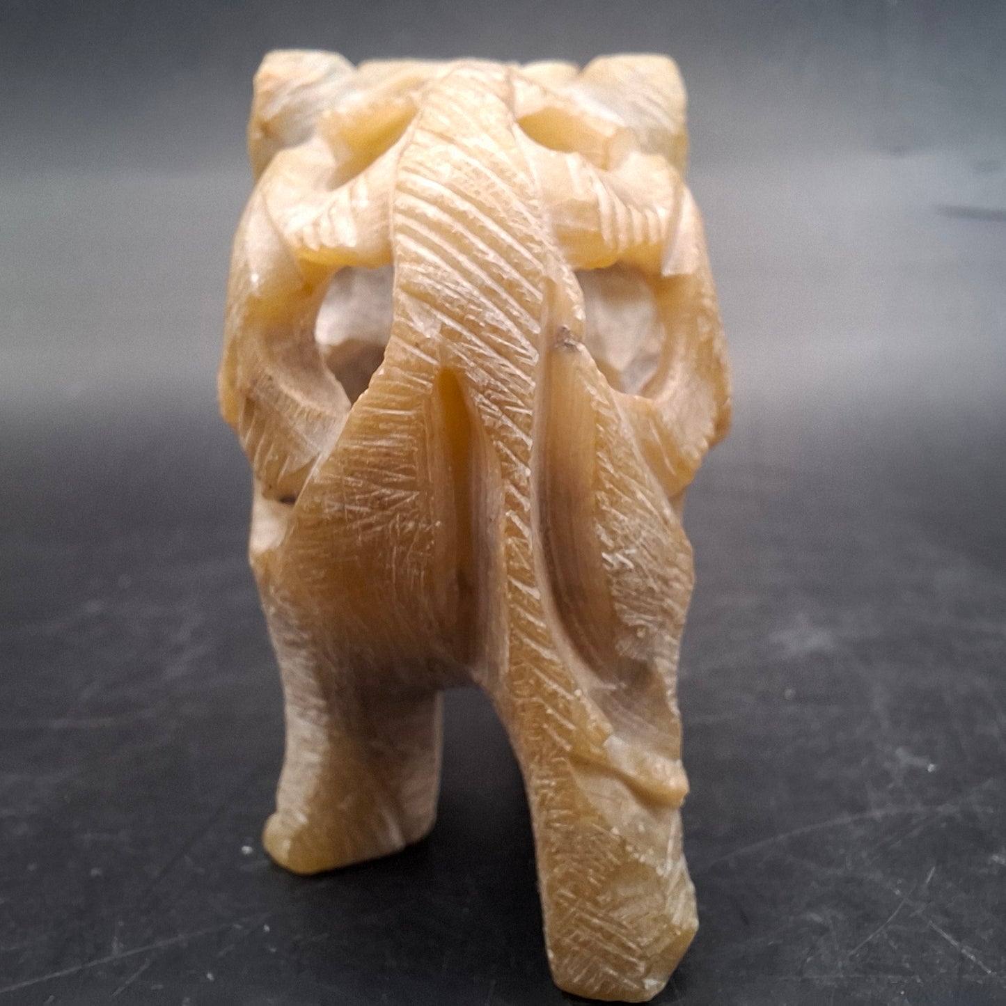 Pregnant Elephant Carving