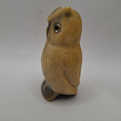 Horn Carving Of An Owl