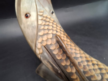 Fish Horn Carving (UK Only)