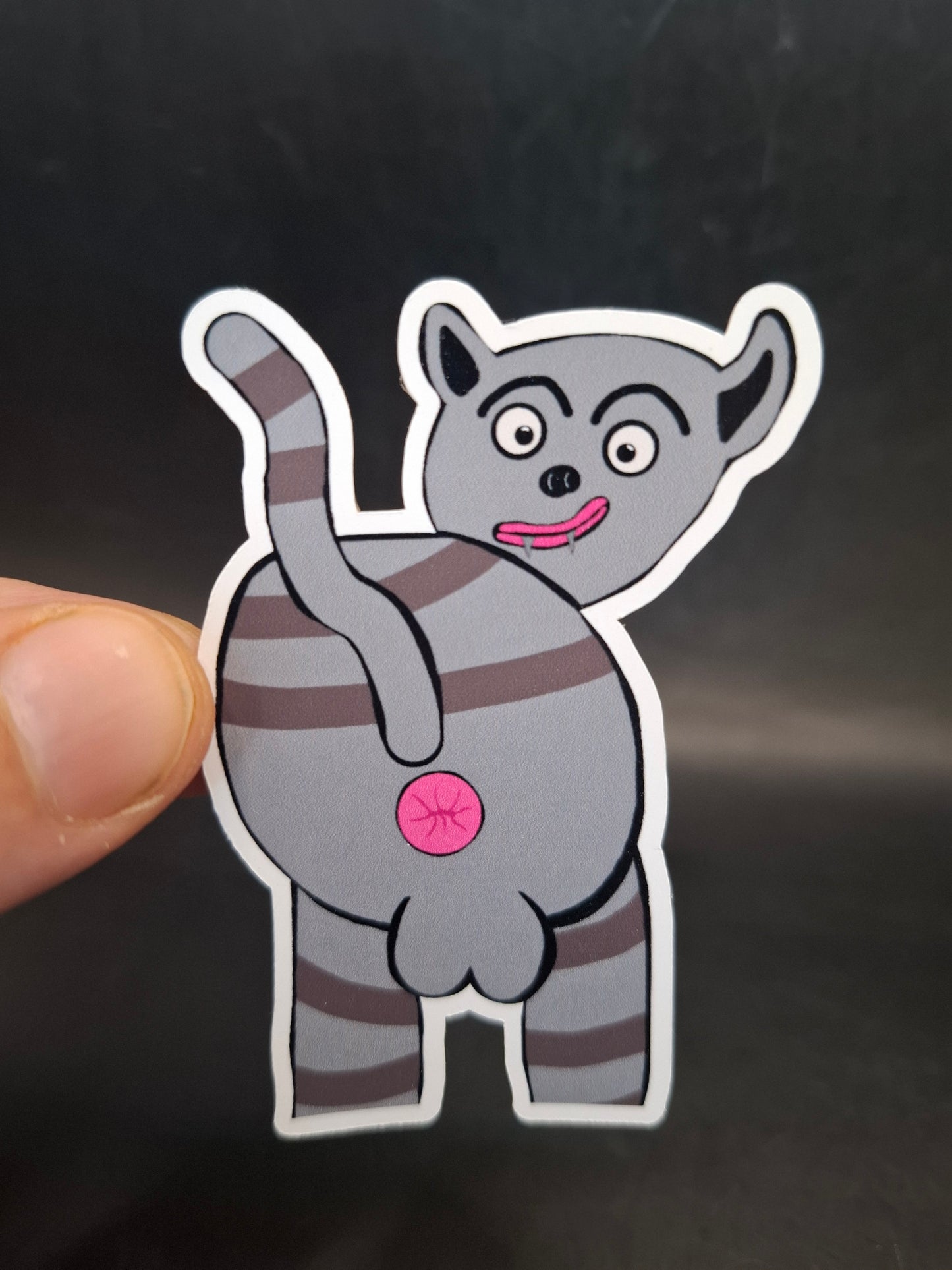 Cat Showing It's Arse Sticker